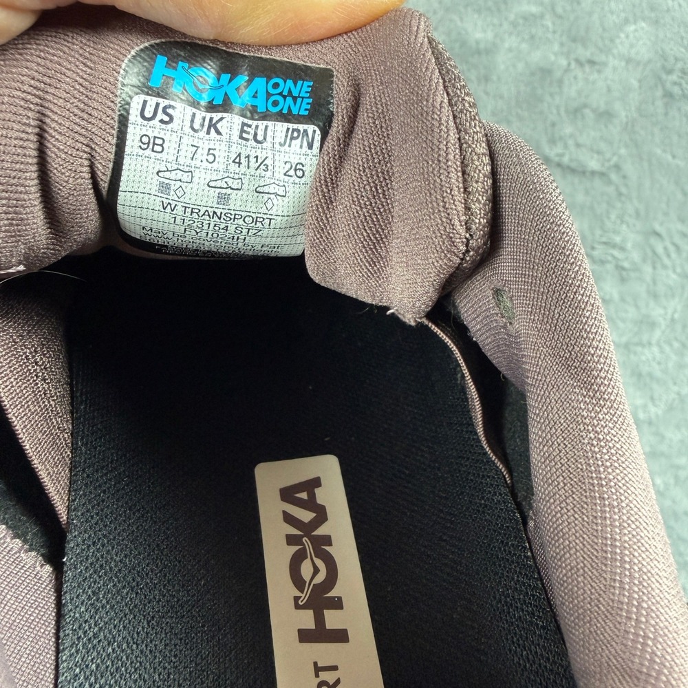 Hoka Transport Athletic Sneakers Women's Size 9B Purple Casual Workout Gorpcore - Picture 3 of 15